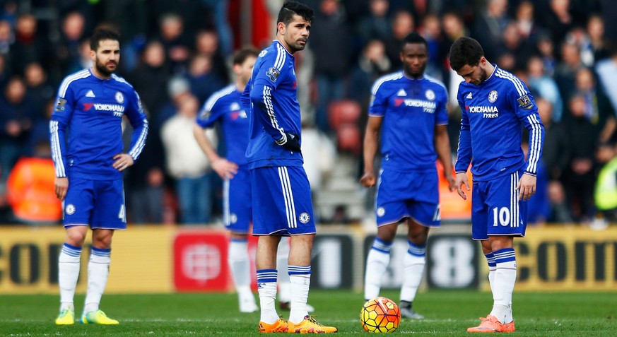 Die Chelsea-Spieler Cesc Fabregas, Diego Costa und Eden Hazard (im Vordergrund, von links): Allesamt im Ausland erstanden.&nbsp;