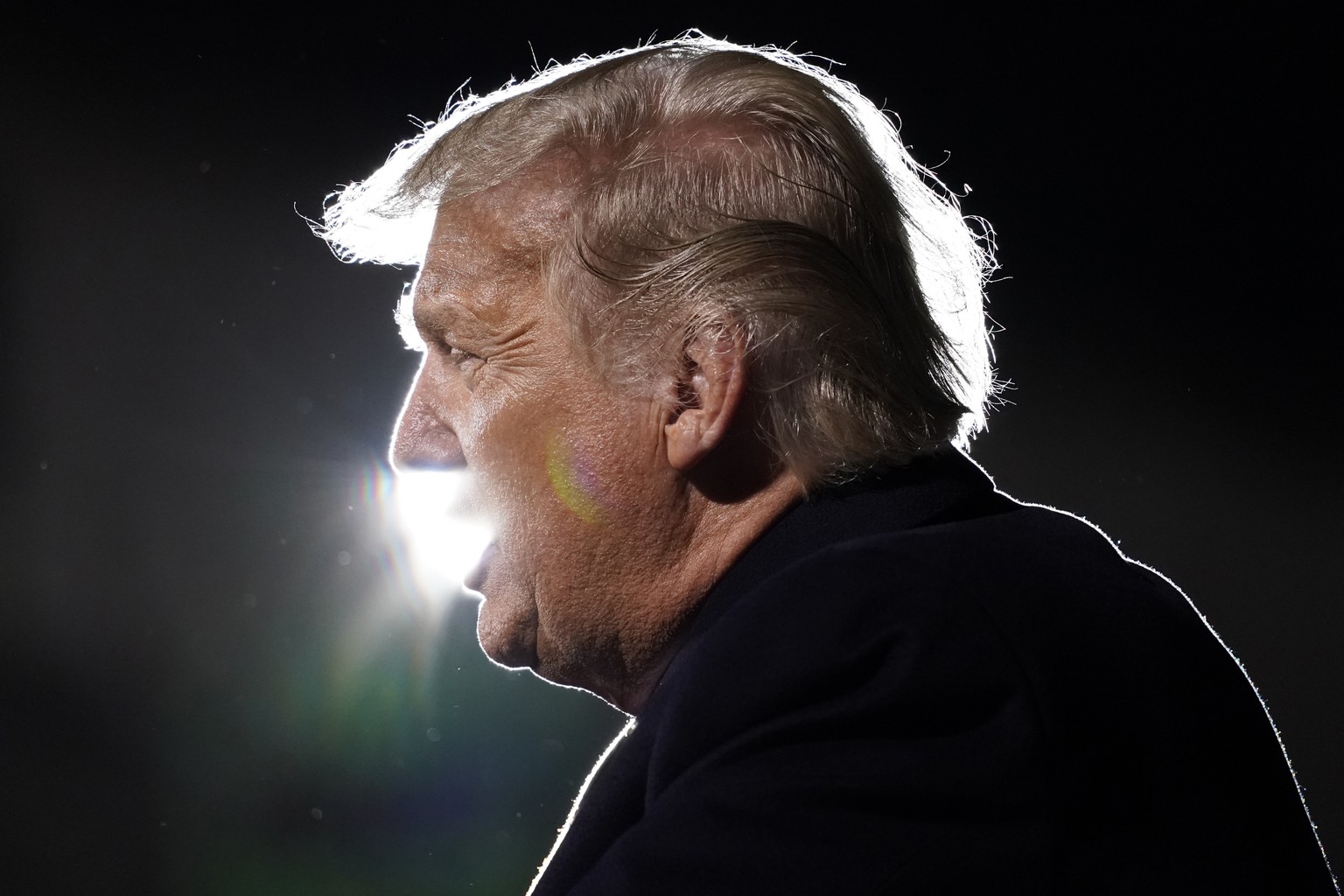 President Donald Trump speaks at a campaign rally at Duluth International Airport, Wednesday, Sept. 30, 2020, in Duluth, Minn. (AP Photo/Alex Brandon)
Donald Trump
