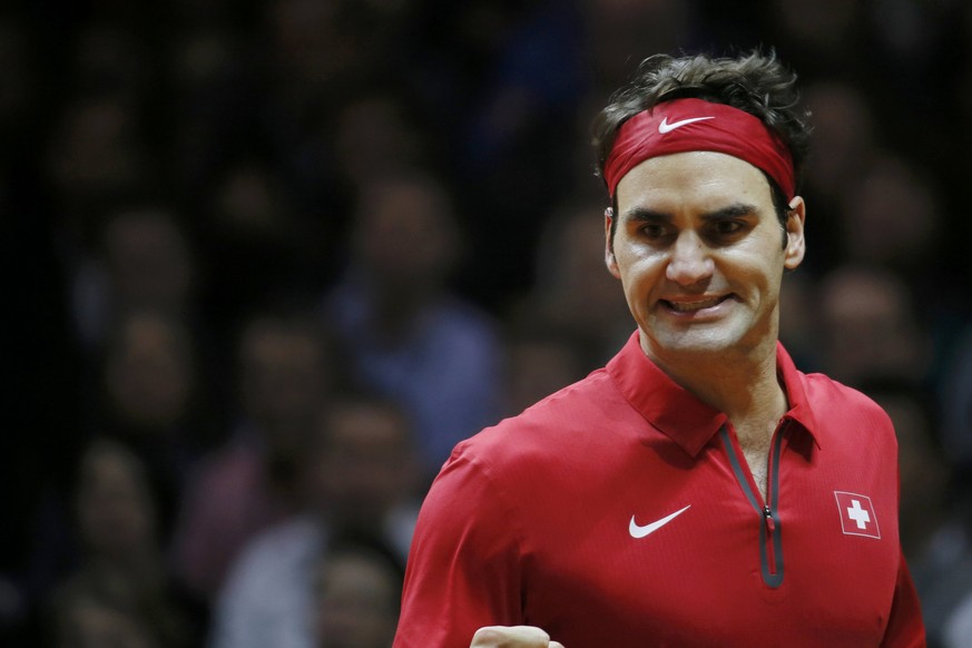 Ein Bild sagt mehr als tausend Worte. Roger Federer war so entschlossen wie noch selten.