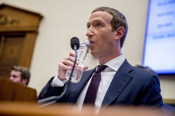 Facebook CEO Mark Zuckerberg appears before a House Financial Services Committee hearing on Capitol Hill in Washington, Wednesday, Oct. 23, 2019, on Facebook&#039;s impact on the financial services an ...