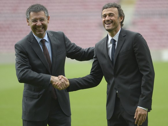 Sommer 2014: Luis Enrique wird im Camp Nou als neuer Cheftrainer vorgestellt.