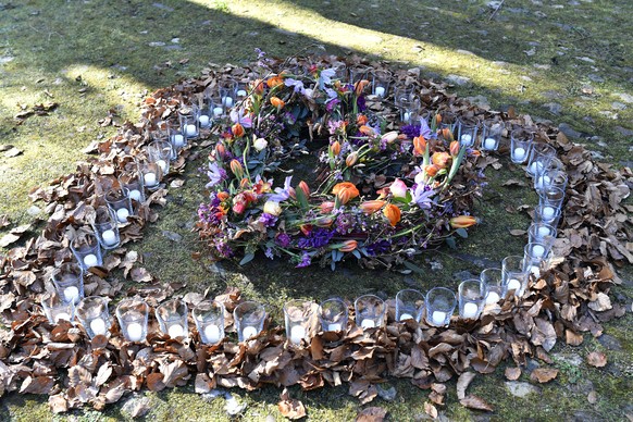 Gedenkfeier in Wuerenlingen (AG) am Freitag, 21. Februar 2020. Heute vor 50 Jahren explodierte in einer Swissair-Maschine eine Bombe. Insgesamt 47 Tote forderte der Flugzeugabsturz. Heute hat in Wuere ...