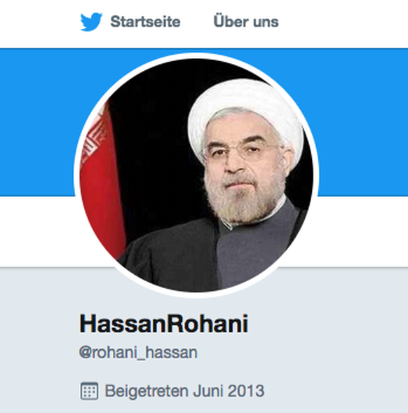 Auch Präsident Hassan Rohani twittert.