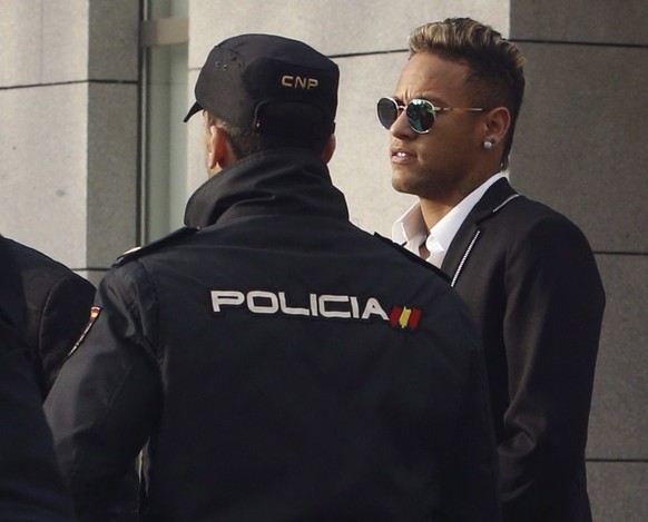 Neymar nach dem Prozess zu seinem Transfer.