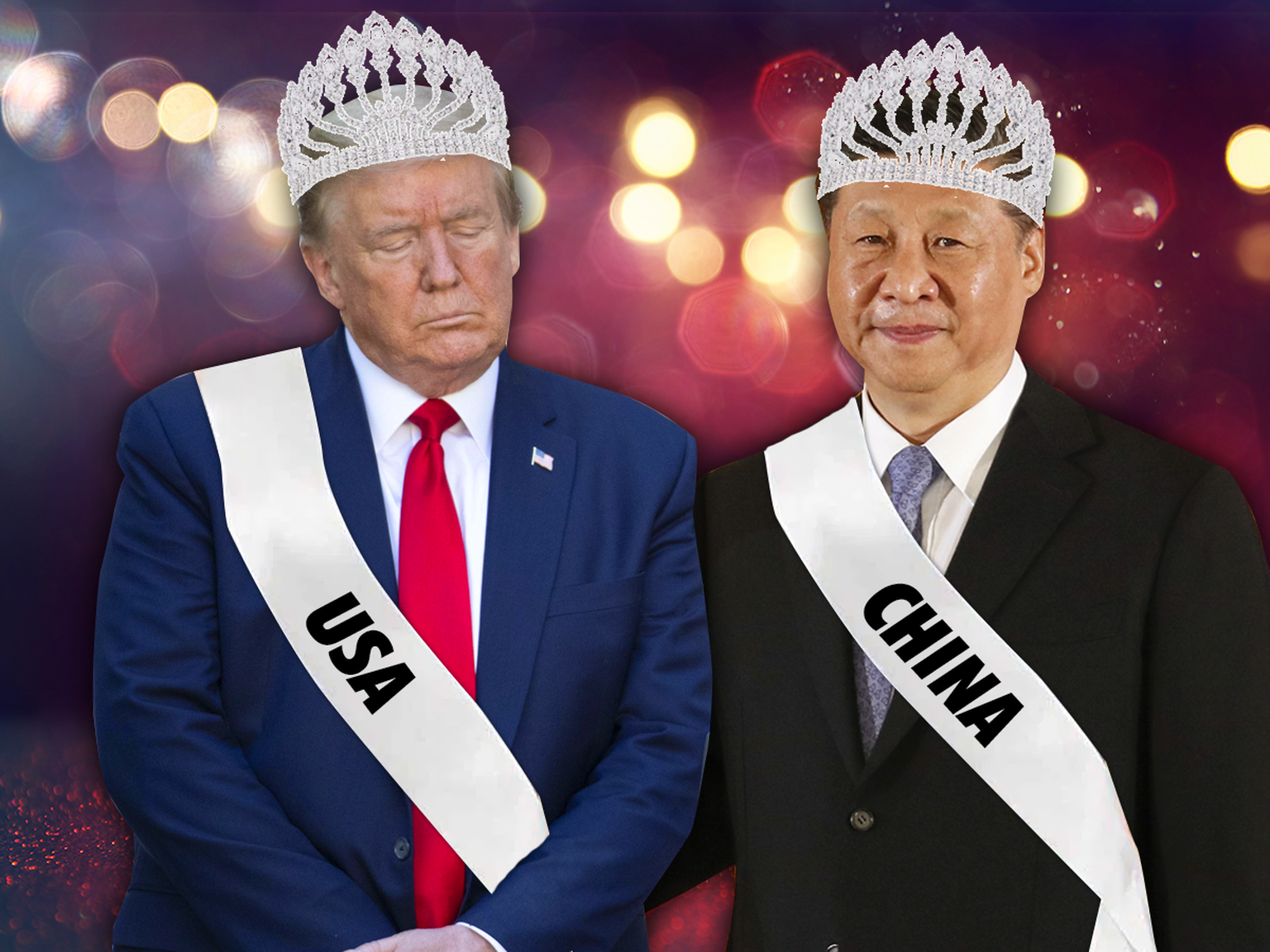 Schönheitswettbewerb Trump und Xi