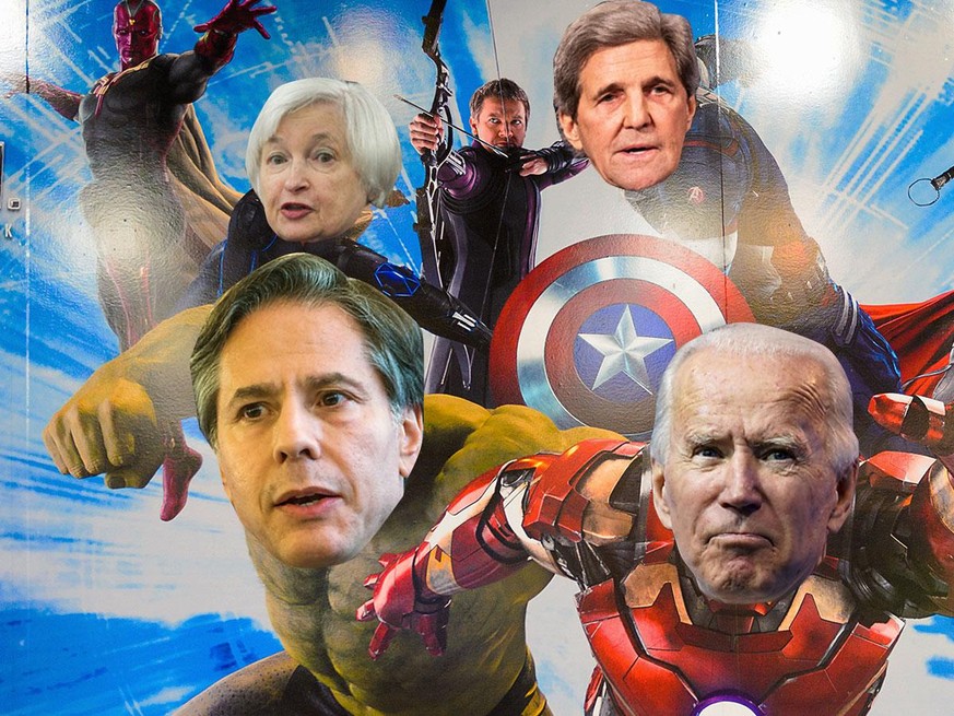 Biden und die Avengers