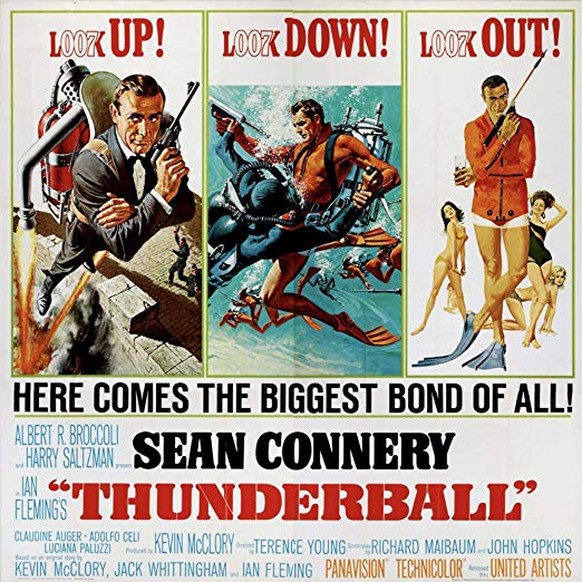 sean connery thunderball movie poster film james bond 007 1965 https://filmartgallery.com/products/thunderball-8338