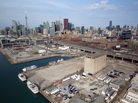 This undated photo provided by Sidewalk Toronto shows the eastern waterfront of Toronto, Canada. Sidewalk Labs has partnered with a government agency known as Waterfront Toronto with plans to erect mi ...