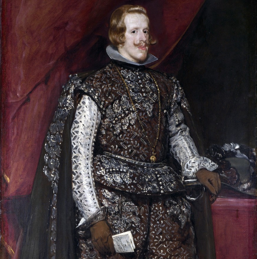 König Philipp IV., porträtiert von Diego Velázquez (Ausschnitt).