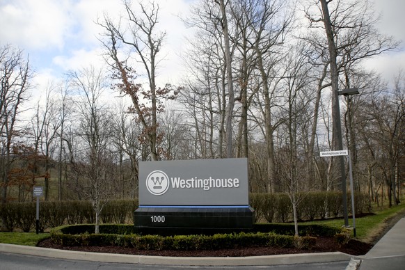 A sign marks the entrance to Westinghouse&#039;s global sites and world headquarters, Wednesday, March 29, 2017, in Cranberry, Pa. Japan&#039;s embattled Toshiba Corp. says its U.S. nuclear unit Westi ...