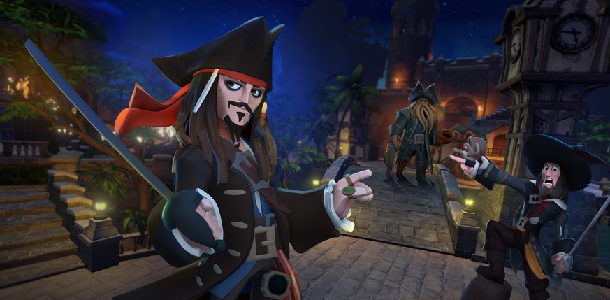 Jack Sparrow schwingt seinen Säbel in «Disney Infinity» dank Gobo.