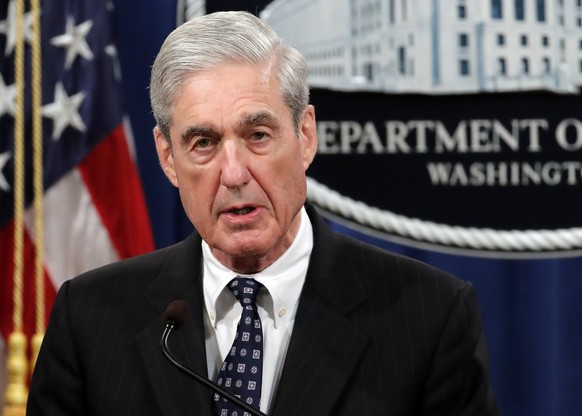 FILE - In this May 29, 2019, file photo, special counsel Robert Mueller speaks at the Department of Justice in Washington, about the Russia investigation. To prepare for next week&#039;s high stakes h ...