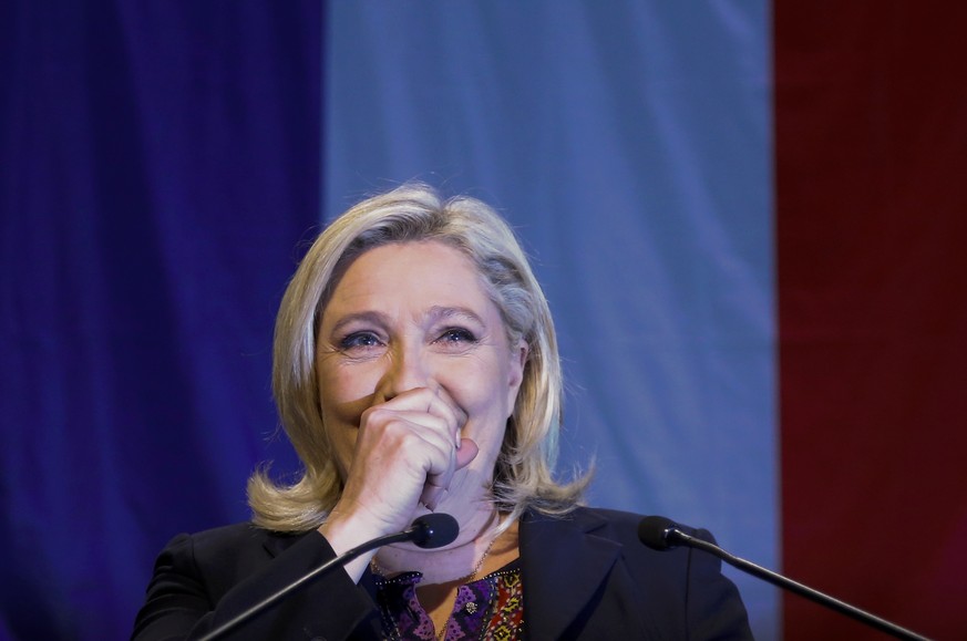 Freut sich: Marine Le Pen.
