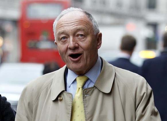 FILE - In this Thursday, April 5, 2012 file photo, Labour&#039;s Ken Livingstone arrives on Regent Street for a visit to Hamleys toy shop in London. Jewish leaders in Britain are accusing the oppositi ...