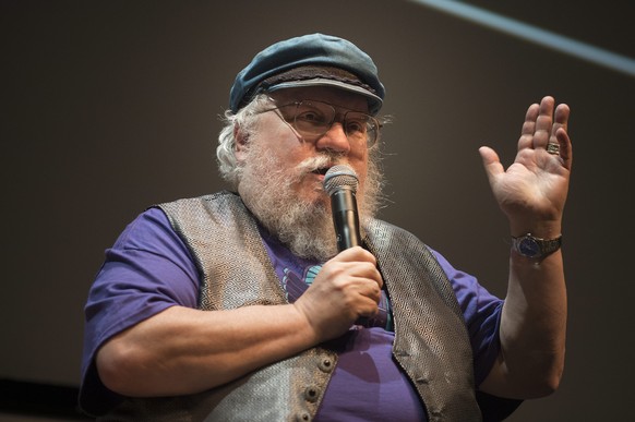 George R.R. Martin, creator of the success drama series Game of Thrones, speaks at the 14th edition of the Neuchatel International Fantastic Film Festival, NIFF, in front of many fans during a lecture ...