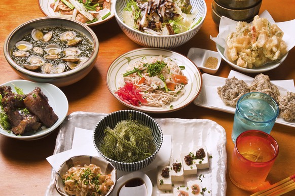 Typisches Essen auf Okinawa