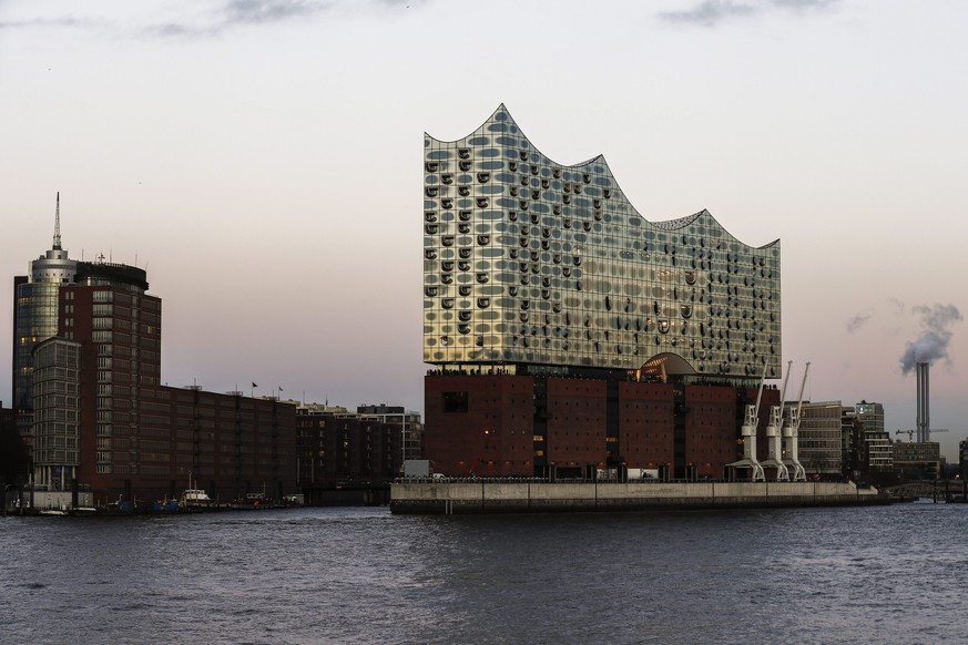 epa05695565 A general view on the building of the new Elbphilharmonie concert hall in Hamburg, Germany, 02 January 2017. The opening ceremony of the concert hall will take place on 11 January 2017. EP ...