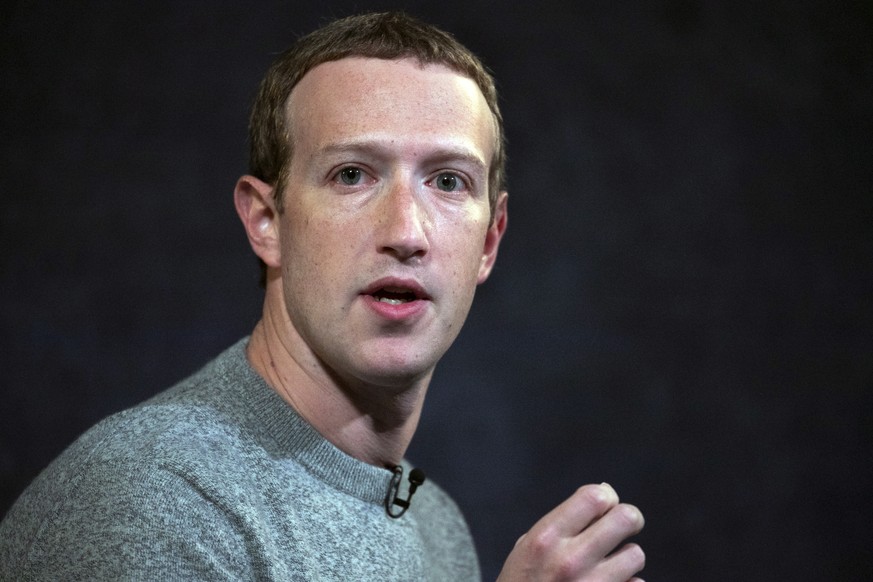 FILE - In this Oct. 25, 2019, file photo, Facebook CEO Mark Zuckerberg speaks at the Paley Center in New York. Zuckerberg and Chief Operating Officer Sheryl Sandberg met with civil rights leaders Tues ...