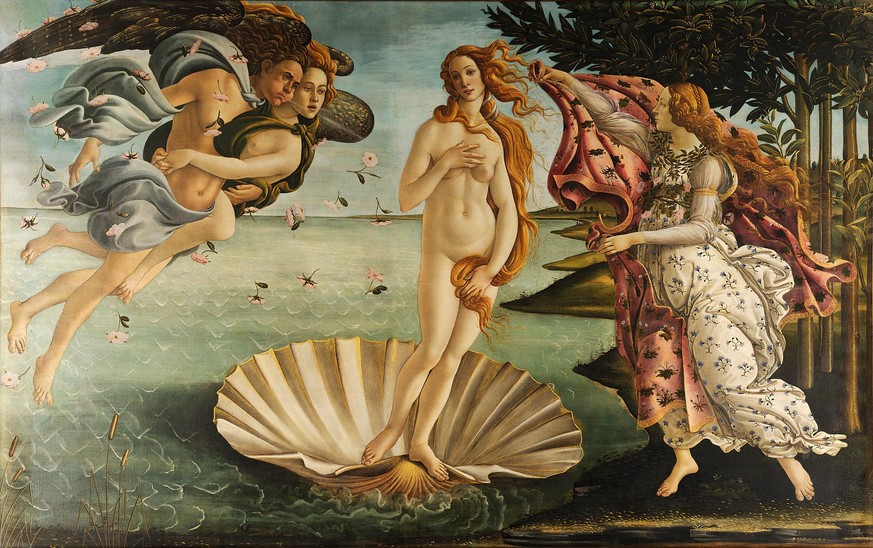 Sandro Botticelli: Die Geburt der Venus, 1485 (Uffizien, Florenz)