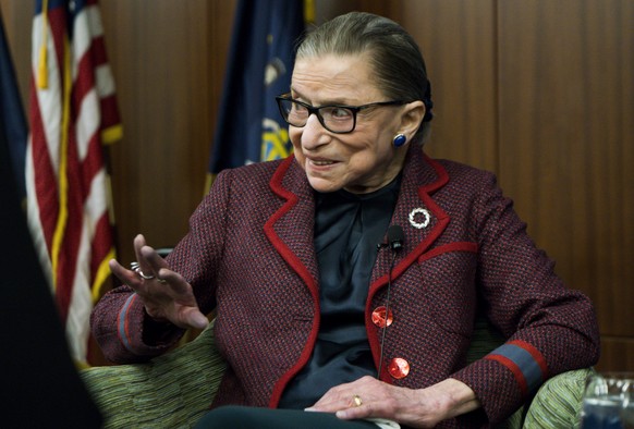 epa08679844 (FILE) - United States Supreme Court Justice Ruth Bader Ginsburg attends an event at New York Law School in New York, New York, USA, 06 February 2018. According to reports on 18 September  ...