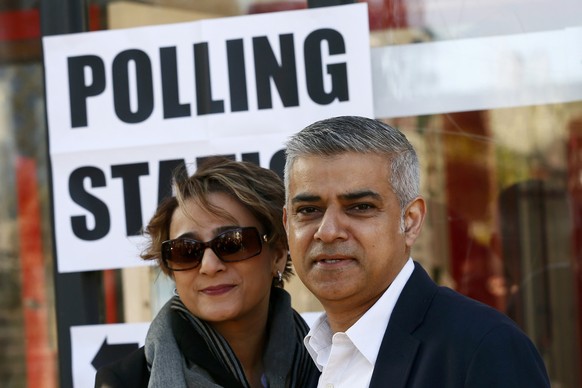 Er ist Favorit: Noch ist aber nicht bekannt, ob Sadiq Khan die Wahl zum Londoner Bürgermeister geschafft hat.