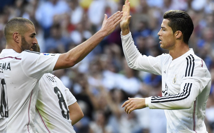 Benzema und Ronaldo: Die pfeilschnellen Real-Angreifer sorgen in der zweiten Halbzeit für den Unterschied.