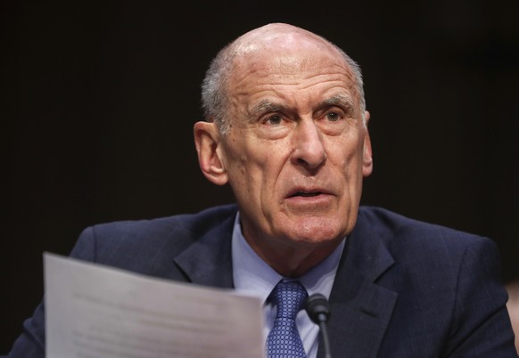 FILE - In this March 6, 2018, file photo, Director of National Intelligence Dan Coats testifies before the Senate Armed Services Committee on Capitol Hill in Washington. Coats warned July 13, 2018, th ...
