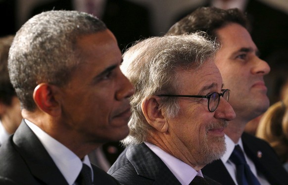 Obama und Steven Spielberg