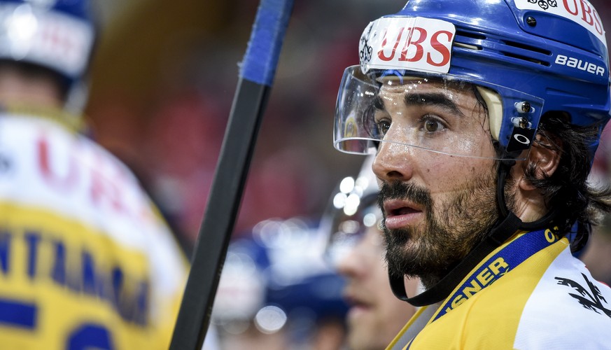 Davos&#039; Andres Ambuehl during the game between Team Canada and HC Davos, at the 93th Spengler Cup ice hockey tournament in Davos, Switzerland, Saturday, December 28, 2019. (KEYSTONE/Melanie Duchen ...