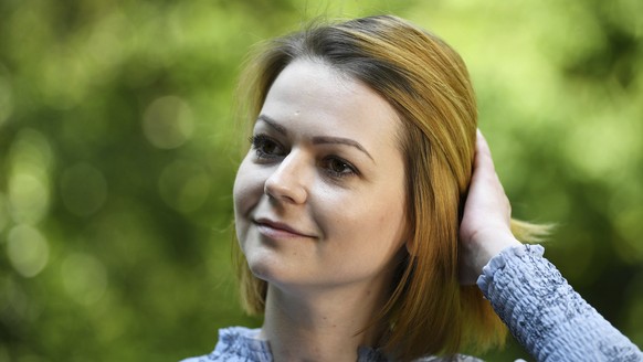 Yulia Skripal poses for the media during an interview in London, Wednesday May 23, 2018. Yulia Skripal says recovery has been slow and painful, in first interview since nerve agent poisoning. (Dylan M ...