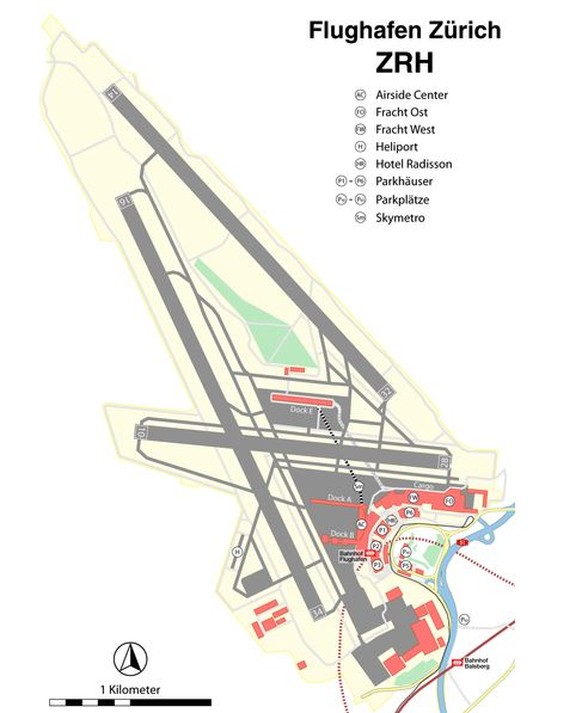Flughafen Zürich, Pisten, Startbahn, Landebahn, Fluglotse