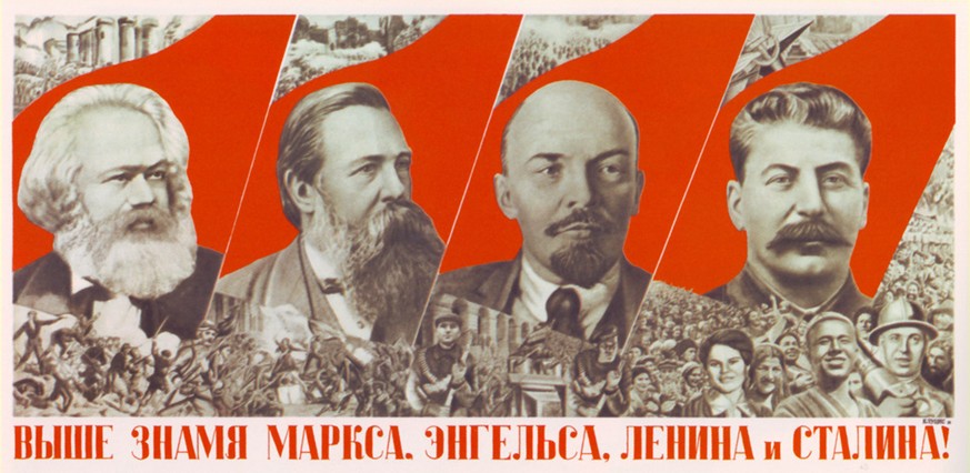 Die Väter der UdSSR: Marx, Engels, Lenin und Stalin.&nbsp;