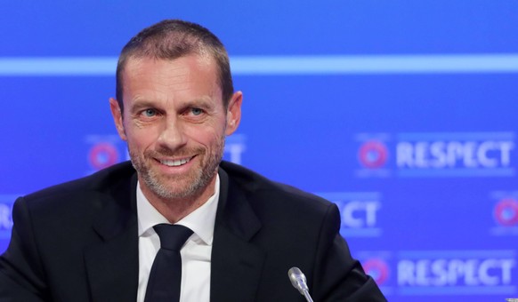 Aleksander Ceferin File Photo File photo dated 03-12-2018 of UEFA President Aleksander Ceferin during the UEFA Nations League Finals draw at the Shelbourne Hotel, Dublin. Issue date: Wednesday May 12, ...
