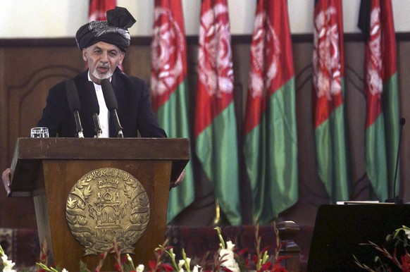 Aschraf Ghani bei seiner Amtseinsetzung.