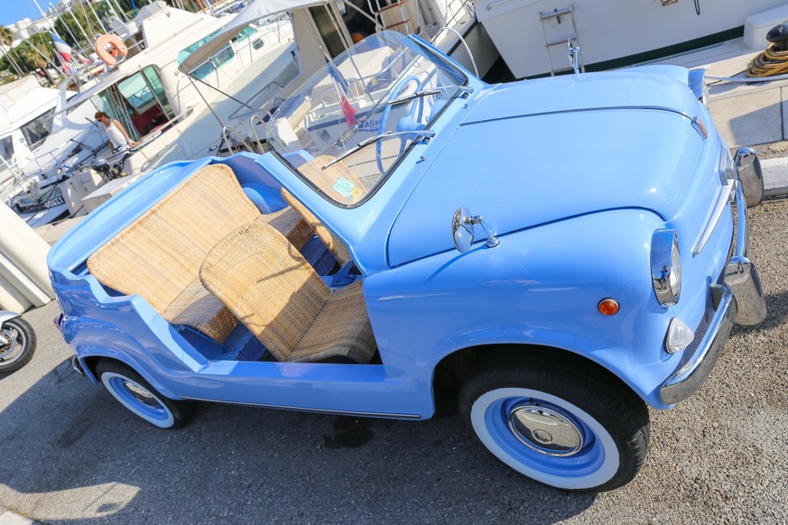 fiat 600 jolly retro auto beach car korbsitze design italien