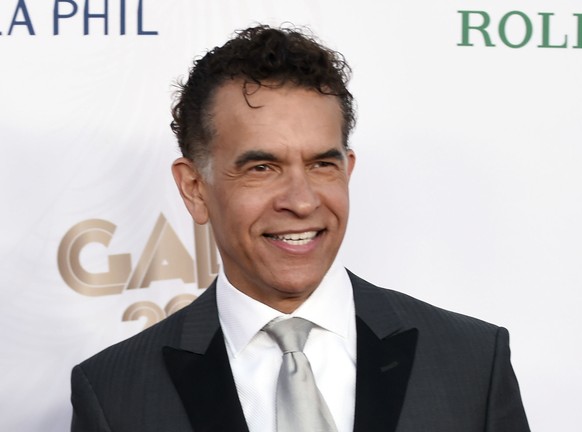 FILE - This Sept. 27, 2016 file photo shows Brian Stokes Mitchell at the Los Angeles Philharmonic&#039;s Walt Disney Concert Hall Opening Night Concert and Gala in Los Angeles. Tony Award-winner Brian ...