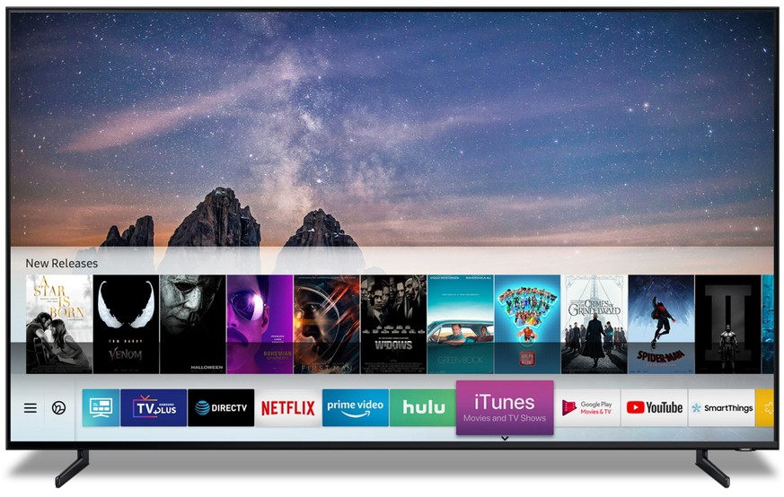 Apple iTunes-Inhalte auf Samsung-Fernsehern.