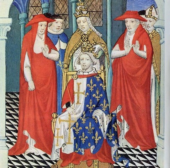 Papst Clemens IV. krönt Karl von Anjou