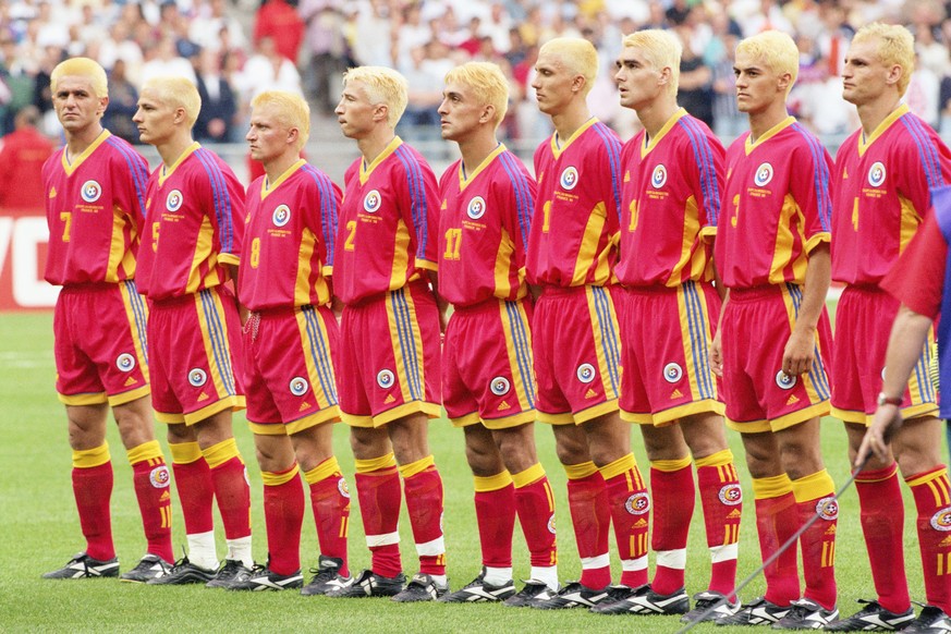 Die Brasilianer haben noch Steigerungspotenzial: Die Rumänen färbten sich an der WM 1998 in Frankreich allesamt die Haare blond.