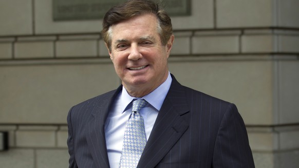 FILE - In this May 23, 2018, file photo, Paul Manafort, President Donald Trump&#039;s former campaign chairman, leaves the Federal District Court after a hearing, in Washington. Special counsel Robert ...