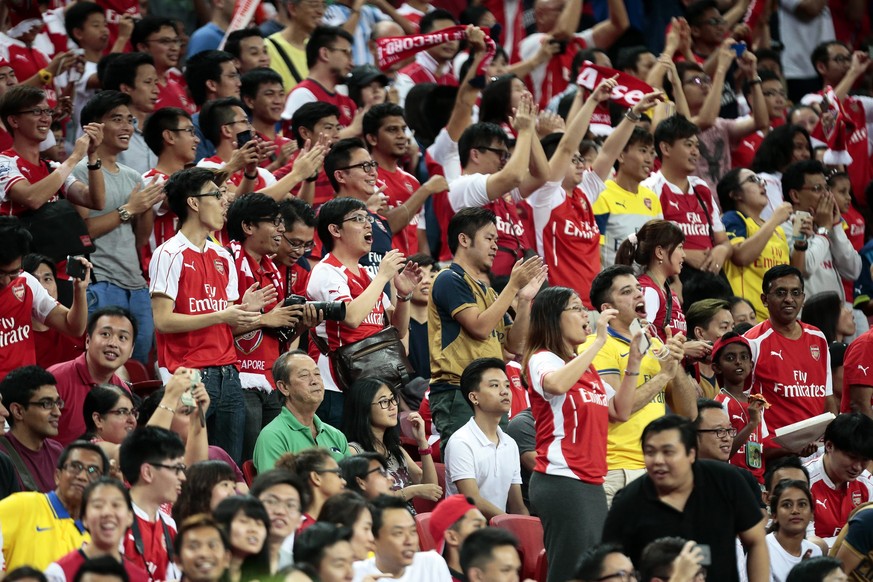Arsenal-Fans in Singapur.