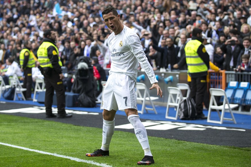 Cristiano Ronaldo feiert seinen 20. Saisontreffer – das vierte 1:0.