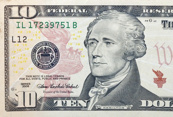 Ziert heute noch die 10-Dollar-Note: Alexander Hamilton.