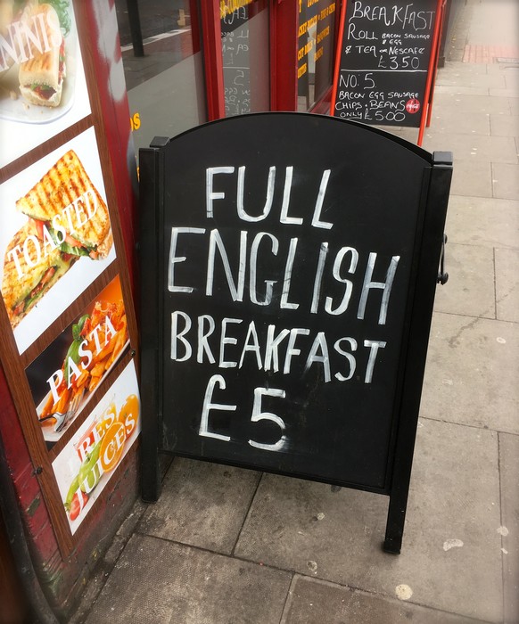 bridge cafe west hampstead london full english breakfast £5 essen food frühstück zmorge grossbritannien