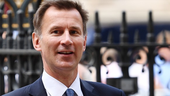 epa06865263 Secretary of State for Health and Social Care Jeremy Hunt arrives at Westminster Abbey for a service to mark seventy years of the NHS in London, Britain, 05 July 2018. The National Health  ...