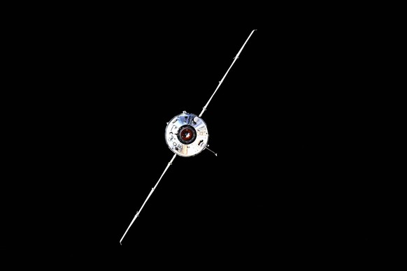 In this photo taken by Russian cosmonaut Oleg Novitsky and provided by Roscosmos Space Agency Press Service, the Nauka module is seen prior to docking with the International Space Station on Thursday, ...