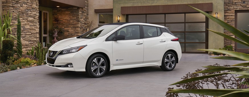 This photo provided by Nissan shows the 2018 Nissan Leaf, a redesigned version of one of the most popular electric vehicles ever produced. It goes on sale in early 2018, with a starting price just und ...