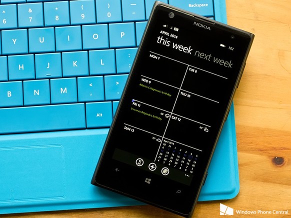 Bei Windows Phone 8.1 hat der Kalender endlich eine Wochenansicht.