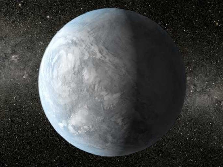 Könnte ein Ozeanplanet sein: Kepler-62e.