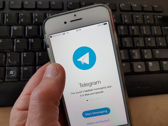 epa06675065 An image showing the Telegram app on Apple&#039;s iPhone, Frankfurt, Germany, 17 April 2018. Media reports on 17 April state Roskomnadzor, Russia&#039;s authority regulating telecommunicat ...